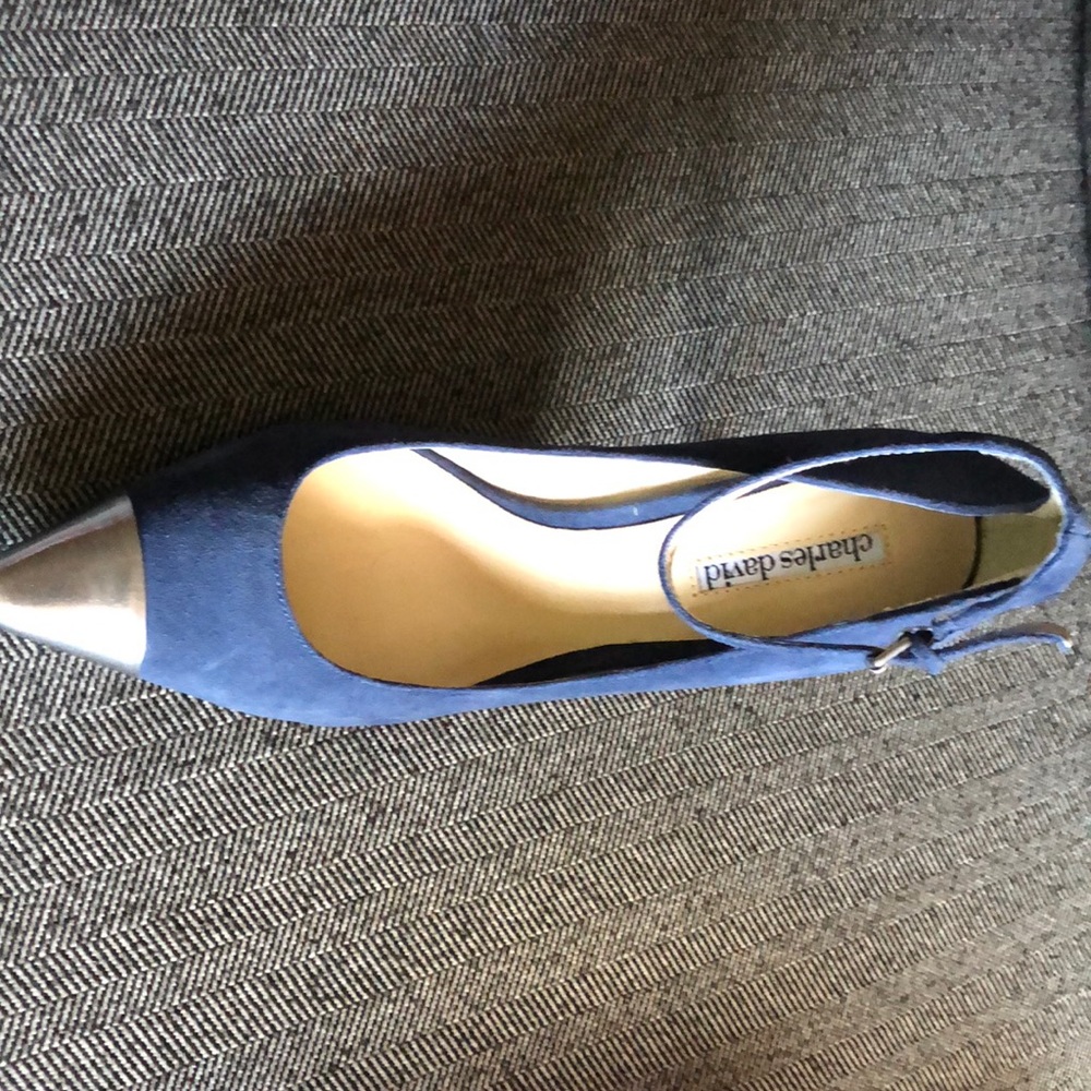 Navy Blue Charles David heel